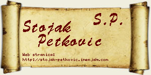 Stojak Petković vizit kartica